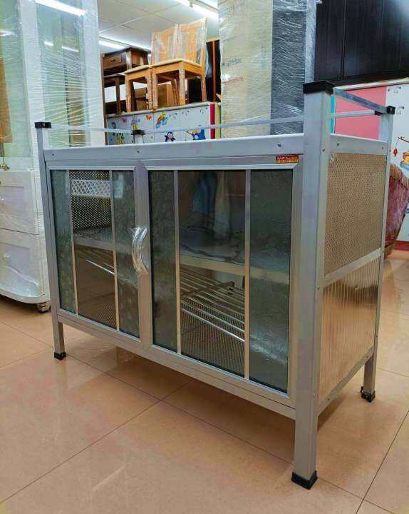 ตู้กับข้าววางเตาหน้ากระเบื้อง-kitchen-100-cm-model-g-1085-ดีไซน์สวย-สไตล์เกาหลี2บานเปิด-หน้ากระเบื้อง-สินค้าขายดี-แข็งแรงทนทาน-ขนาด-100x85x46-cm