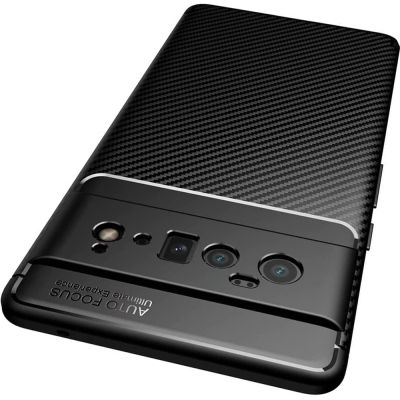 เคสโทรศัพท์ TPU สีดำนิ่มกันกระแทกกันลายนิ้วมือ,เคสป้องกันสำหรับ Google Pixel 6 / Pixel 6 Pro 5G 2021