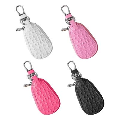 ☼♣ Car Key Case Cover Delicate Key Sleeve Soft Auto Car Key Protector Waterproof Car Key Pouch Wallets Compact Zipper Key Bag