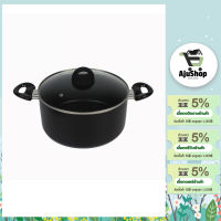 AjuShop-KOCH KITCHEN หม้อต้มพร้อมฝา NON-STICK 26 ซม. GENKI-SUPOT26 สีดำ