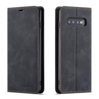 สำหรับ Samsung Galaxy S10 PLUS R etro หนังพลิก Case กับผู้ถือบัตรแม่เหล็กกระเป๋าสตางค์ยืนปกหนังสือสำหรับ Samsung S10 +