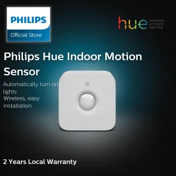 Philips Hue Indoor Motion Sensor for Smart Lights (Requires Hue Hub,  Installation-Free, Smart Home, Exclusively for Philips Hue Smart Bulbs)