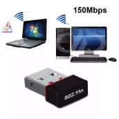 [HCM]USB Thu Wifi cho Laptop Ussb thu sóng wifi cho máy tính PC NANO 802 Cung cấp tốc độ không dây lên đến 150Mbps