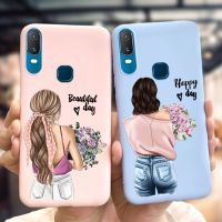 เคสห่อหุ้มสำหรับVivo Y11 2019กรณี1906ผู้หญิงสวยซิลิโคนฝาหลังสำหรับVivo Y11กรณี