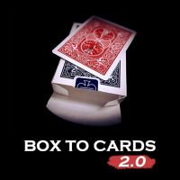 Box To Cards 2.0ทริคการ์ดภาพที่ปรากฏในกล่องเปล่า Ian Close Up Lictusions Street Illusions Gimmicks อุปกรณ์เล่นกล