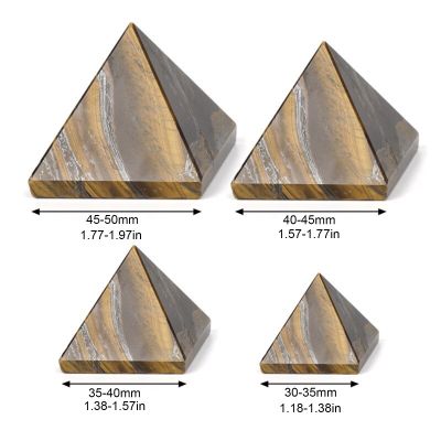 ；。‘【； Natural Stone Crystal Pyramid Ornament Energy Generator Crafts For Home Bedroom Living Room Decoration Meditation Gift Supplies
