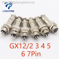 1pcs GX12/2/3/4/5Pin Male Female 12mm Wire Panel Connector Aviation Plug L91 GX12 Circular Connector Socket Plug