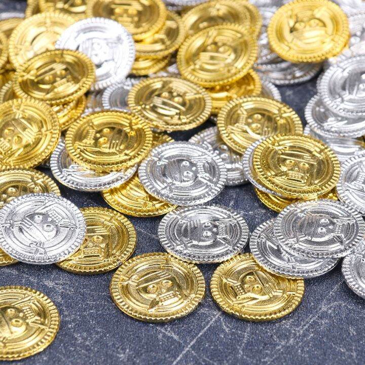 cc-replica-50pcs-plastic-pirate-coin-kids-birthday-decoration-fake-coins-game-hunt-supplies