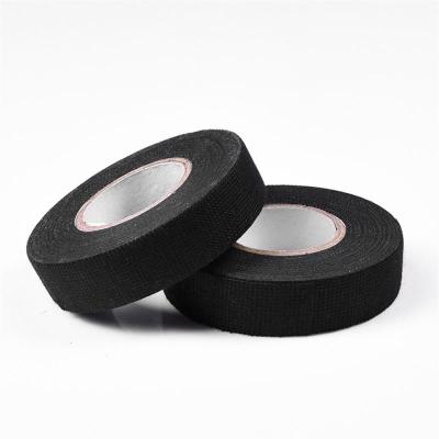 Electrical Heat Tape Cloth Fabric Tape For Automotive Cable Tape Harness Wiring Loom 15M Heat-resistant Retardant Adhesive Tape Adhesives Tape