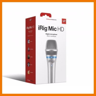 สินค้าขายดี!!! IK Multimedia iRig Mic HD high-definition handheld microphone foriPhone, iPad and Mac รับประกันศูนย์ 1 ปี ที่ชาร์จ แท็บเล็ต ไร้สาย เสียง หูฟัง เคส ลำโพง Wireless Bluetooth โทรศัพท์ USB ปลั๊ก เมาท์ HDMI สายคอมพิวเตอร์