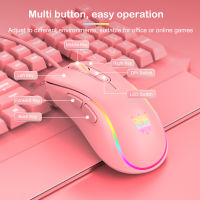 CW907 LED Backlight Sensor Gaming Mouse Wired RGB Gaming Mouse USB2.0 Desktop Computer Ergonomic Mouse For Laptop Game Play 2021