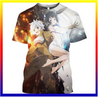 Danmachi Hestia เสื้อยืดอะนิเมะสาวเซ็กซี่พิมพ์ 3D Street Wear เด็กเสื้อยืดเสื้อผ้าผู้ชายผู้หญิงสบาย ๆ แฟชั่นพลัสขนาดเสื้อยืด XS-5XL