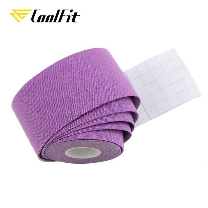 coolfit-เทปยืดรองเข่าบรรเทาความเจ็บป่วยของกล้ามเนื้อแผ่นรองเข่าสำหรับยิมฟิตเนส