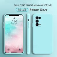 Luxury Square Phone Case For OPPO Reno 6 5 4 3 2 Z Find X5 X3 Lite X2 Neo Pro A55 A15 A16 A54 A74 A94 Soft Silicon Protect Cover