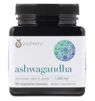 Youtheory, Ashwagandha, 60 Vegetarian Capsules