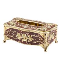 European-Style Luxury Tissue Box Universal Paper Holder Office Desk Pumping Paper Family KTV Hotel Car Storage Tissue