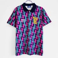 2022 2023 ล่าสุด เสื้อกีฬาแขนสั้น ลายทีมชาติฟุตบอล Scotland 1988 89 season ชุดเยือน สไตล์วินเทจ ไซซ์ S-XXL