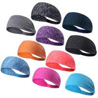 10pcs/pack Elastic Running Cycling Fitness Workout For Women Men Moisture Wicking Sport Headband