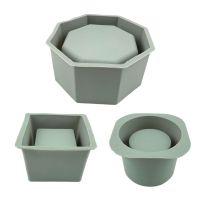 [HOT] Succulents Flower Pot Resin Silicone Mold Suitable for Diy Garden Concrete Flower Pot Candle Holder Crafts Home Decor Drop Ship