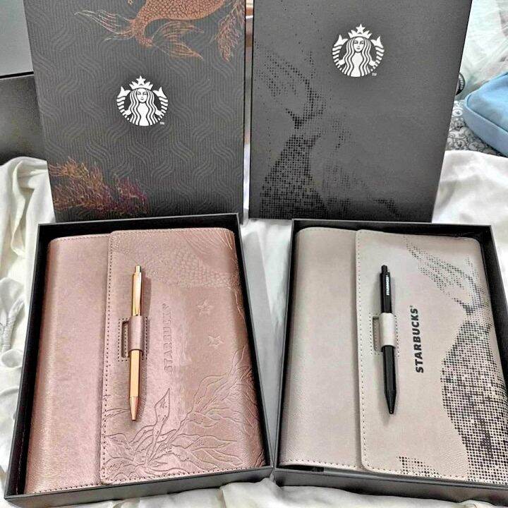 NEW RELEASED STARBUCKS PLANNER 2024 ROSE GOLD/ABALONE !!ORDER NOW