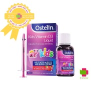 Vitamin Ostelin D3 Liquid, Úc 20ml phát triển xương và răng cho trẻ từ 6