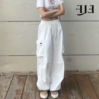 COD SDFSDRGBWWW 【24H Delivery】2023 New parachute White Tactical Work Baggy Cargo Large Wide Leg Bound Casual Legged Fat Pants for Women Plus Size