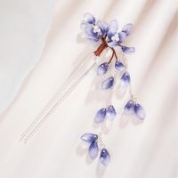 【CW】 Chinese Hanfu Tassel Hairpin U Hair Stick Headdress Clip Fork