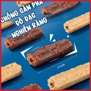 Xương gặm sạch răng vị bò và gà phô mai 11cm cây - Bánh thưởng cho chó