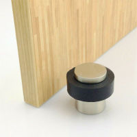 Door Stopper Stainless Steel Floor Mounted Fixed Door Rubber Stops Home Supplies Door Hardware Locks