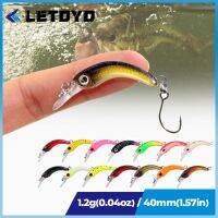 [HOT LIAXLLWISAAZH 534] LETOYO 40มิลลิเมตรตายตกปลาล่อปลาเทราท์มินิ Crankbait ไมโครสร้อยหมุนลอยประดิษฐ์ฮาร์ดเหยื่อตกปลาน้ำจืดรอก