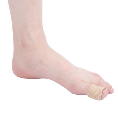 ℗ Finger Toe Tube Toe Sleeve Separator Pedicure Corn PU Gel Elastic Fabric Toe Protector Tube