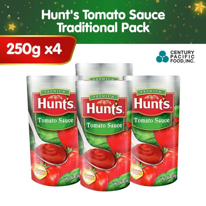 Hunt's Tomato Sauce Traditional 250G Pack of 4 Lazada PH