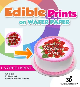 Wafer Sheets Edible Rice Paper A4 Size 0.35mm Thickness Cake