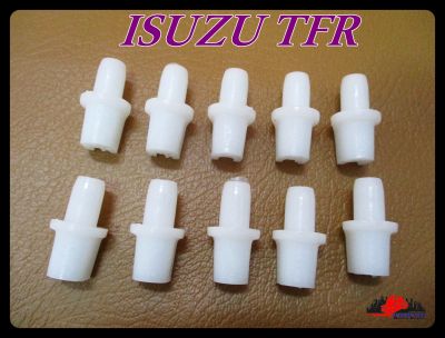 ISUZU TFR LOCKING ROOF CLIP "WHITE" SET (10 PCS.) (285) // กิ๊บล็อคผ้าหลังคา  ตัวสีขาว ตัวกลม เซ็ท (10 ตัว) สินค้าคุณภาพดี