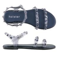 Holster Sassy Clear Midnight Blue HST316CMB รองเท้าส้นแบนแบบรัดส้น