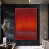 ศิลปะบนผืนผ้าใบสำหรับติดกำแพงสีแดง Mark Rothko,การผลิต Mark Rothko,ศิลปะผนังสมัยใหม่,ศิลปะนามธรรม,ผ้าใบพิมพ์พร้อมแขวน,Mark Rothko ทาสีบ้านตกแต่งโปสเตอร์ลายพิมพ์กรอบภาพศิลปะ