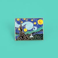 【YF】 Painting The Night Brooches Painter Van Gogh Metal Pins Enamel Brooch for Men Lapel Pin Badge