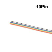 【】 xblftn 1เมตร5เมตร1.27มิลลิเมตร10P 20P สาย DuPont รุ้งแบนสายสนับสนุนขั้วต่อเชื่อมวิธีชุดสำหรับ Arduino Diy