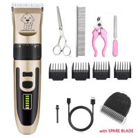 Pet Dog Hair Trimmer Animal Grooming Clippers Electrical Dog Hair Cutter Cat Hair Remover USB Rechargeable Pet Haircut Machine