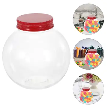 Empty Clear Candy Cookie Jar 500ml Wide Mouth Food Plastic Jars