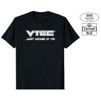 （พร้อมส่ง）T-shirt  เสื้อยืด RACING เสื้อซิ่ง [COTTON 100%] [VTEC JUST KICKED IN YO!]