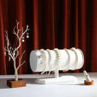 Hair white linen collar frame head buckle ring frame plastic jewelry tree creative jewelry match pictures display props