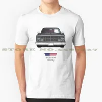 Dark Gray Square Body Cool Design Trendy Tshirt Tee 85 86 87 1985 1986 1987 Gmc Sierra Scottsdale Truck Square Pickup