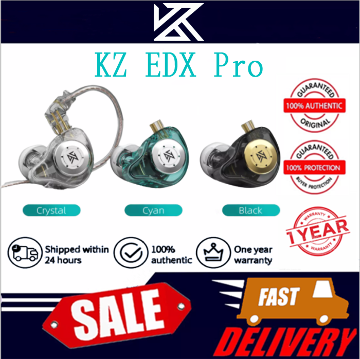 KZ EDX PRO Dynamic Headphones HIFI Subwoofer InEar Monitor Headphones