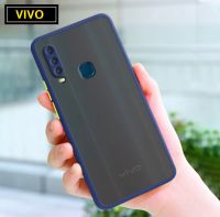 [พร้อมส่งจากไทย] Case Vivo Y12 Y15 Y17 เคสกันกระแทก ปุ่มสีผิวด้าน กันรอยกล้อง ขอบนิ่มหลังแข็ง