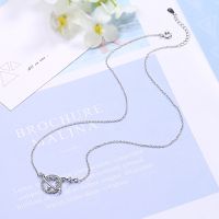Candy Jewelry Fashion Star Planet Necklace Zircon Necklace Korean Clavicle Chain for Women Gold Silver Plated