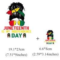 Juneteenth Applique Iron-On Transfers สำหรับเสื้อผ้า July 4th สติกเกอร์ความร้อนสำหรับเสื้อยืดสีดำประวัติศาสตร์ Decals ผ้าคลุมเฟอร์นิเจอร์