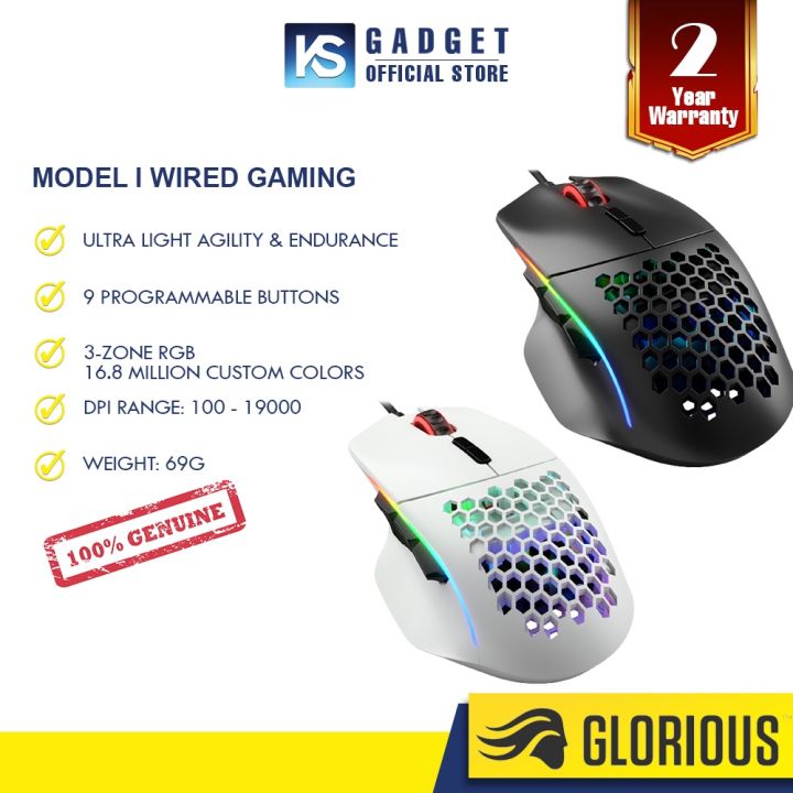 Glorious Model I Wired Gaming Mouse Matte Black Matte White Lazada 5802