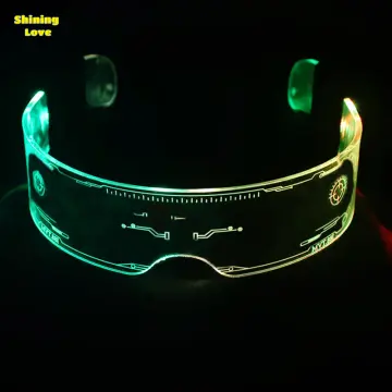 LED Glasses EL Wire Neon Party Luminous LED Glasses Light Up Glasses Rave  Costume Party Decor DJ SunGlasses Halloween Decoration