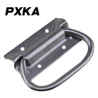 ▪■ Free shipping thickened heavy duty stainless steel buckle box ring handle air box wooden box handle